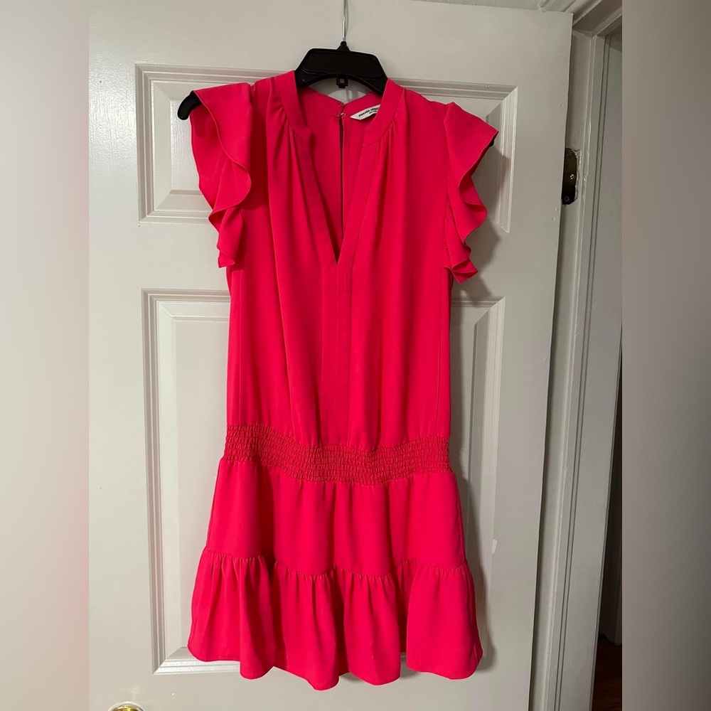 Amanda Uprichard Lela Romper in Begonia Pink